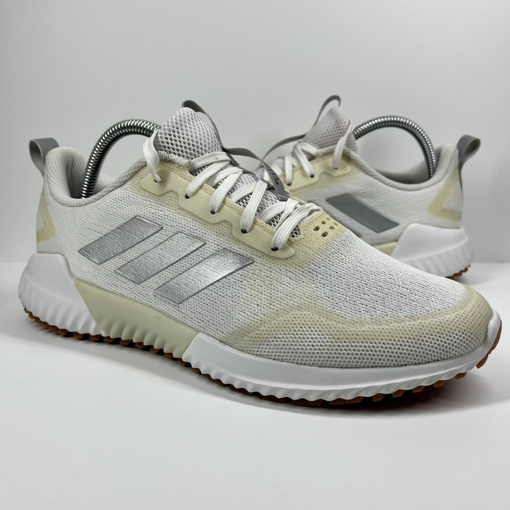 Adidas Edge Runner Shoes Men's Size 8 Climacool Athleisure White Cream Gum Soles